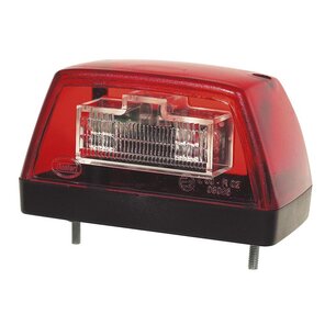 LED Kennzeichenbeleuchtung (12-30V), Version 1, rot/weiss