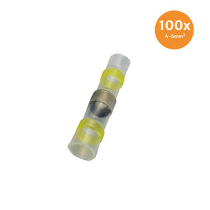 Lötmuffe Wasserdicht Gelb (4-6mm) 100 Stück