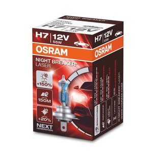 Osram H7 Halogen Birne 12V 55W PX26d Night Breaker Laser