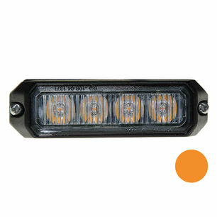 LED Blitzer 4-fach Kompakt Orange