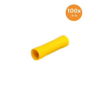 Stoßverbinder Gelb (4-6mm) 100 Stück