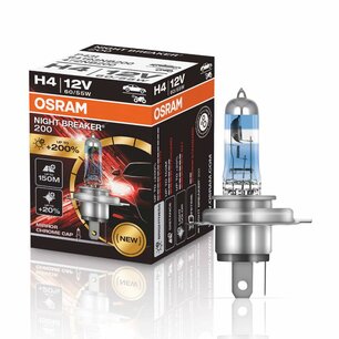 Osram H4 Halogen Birne 12V 60/55W P43t Night Breaker 200