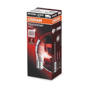 Osram R10W Glühbirne 24V 10W BA15s Truckstar Pro 10 Stück