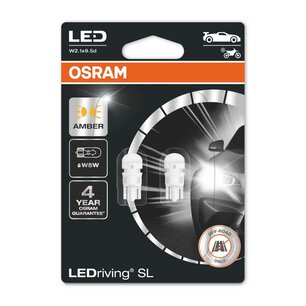 Osram W5W/WY5W LED Retrofit Orange 12V W2.1x9.5d 2 Stück | OFF-ROAD ONLY