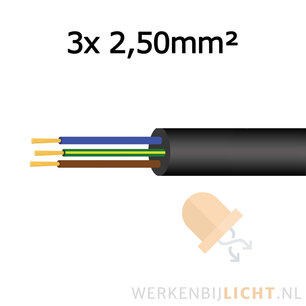 Flexibles Anschlusskabel 3x 2,50mm²