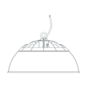 Transparent Reflektor für Hallenstrahler Lamp