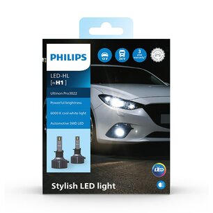 Philips H1 LED Hauptscheinwerfer 12-24V Ultinon Pro3022 Satz