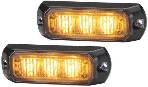 Hella BST LED-Blitzer Set Orange 12-24V | 2XD 014 561-201