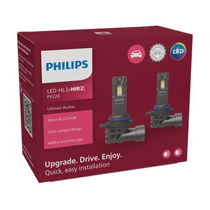 Philips HIR2 Access LED-Scheinwerfer-Set 20 W PC22d 12 V