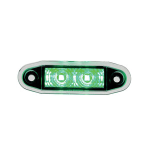 Boreman LED Positionsleuchte Grün Easy-Fit 0,5m Kabel