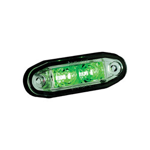 Boreman LED Positionsleuchte Grün 0,5m Kabel