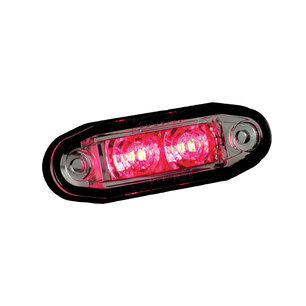 Boreman LED Positionsleuchte Rot 0,5m Kabel